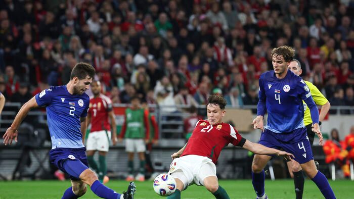 Magyarország - Örményország VB selejtező a Puskás Arénában, magyar válogatott mérkőzés, Tóth Balázs kapus, Szoboszlai Dominik