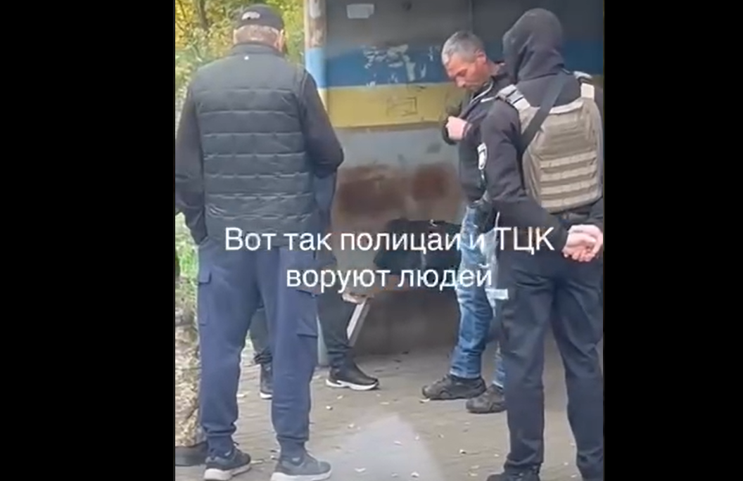 Sokkoló felvétel terjed az ukrán kényszersorozásról (Forrás: Telegram)