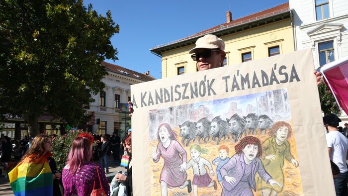 pécsi Pride felvonulás