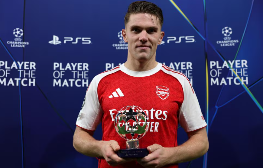 Gyökeres Viktor volt az Arsenal–Atlético Madrid Bajnokok Ligája-meccs legjobbja