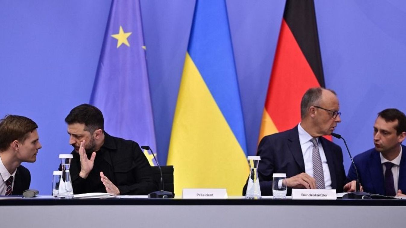 Volodimir Zelenszkij és Friedrich Merz