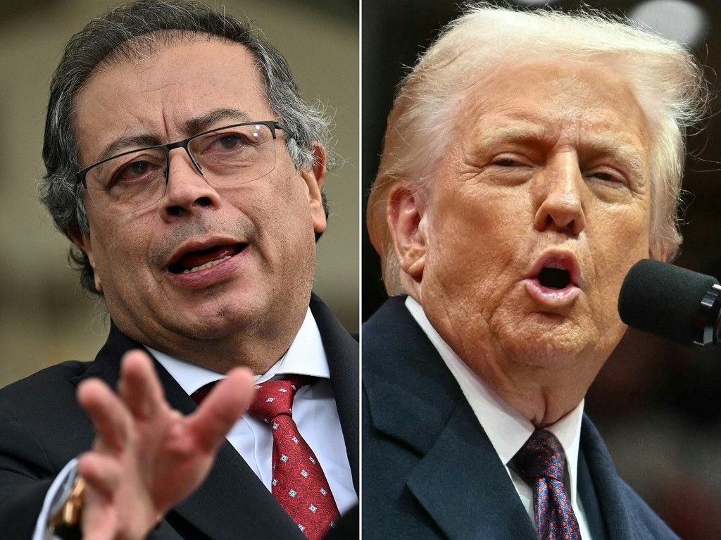 Gustavo Petrónak üzent Donald Trump Fotó: LUIS ACOSTA / AFP