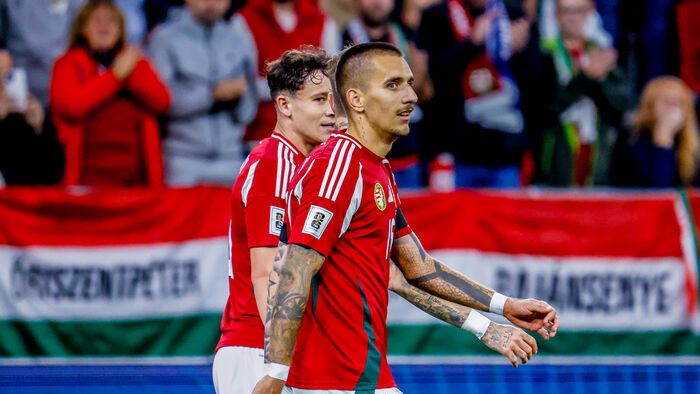 Magyarország - Örményország VB selejtező a Puskás Arénában, magyar válogatott mérkőzés, Lukács Dániel gól, gólöröm