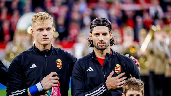 Magyarország - Örményország VB selejtező a Puskás Arénában, magyar válogatott mérkőzés, Tóth Balázs kapus, Szoboszlai Dominik
