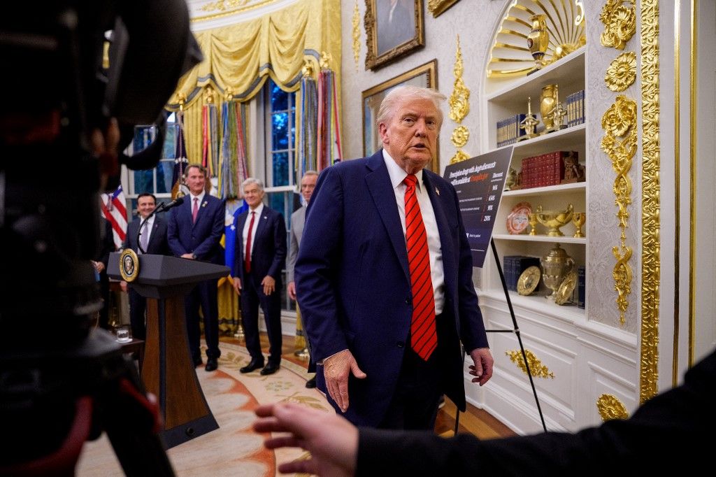 Donald Trump Izraelbe utazik (Fotó: ANDREW HARNIK / GETTY IMAGES NORTH AMERICA)