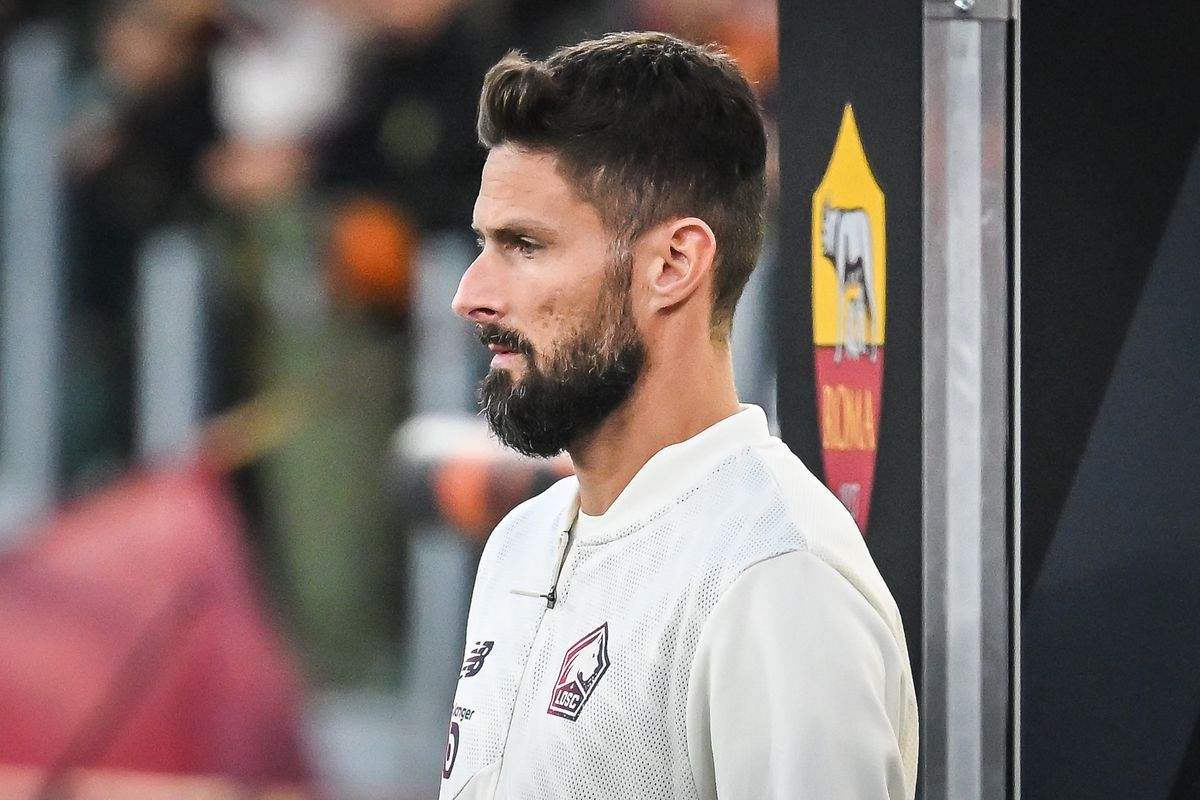 October 2, 2025, Rome, Italy, Italy: Olivier GIROUD of Lille during the UEFA Europa League, League Phase MD2 match between AS Roma and  Lille OSC (LOSC) at Stadio Olimpico on October 02, 2025 in Rome, Italy. (Credit Image: ©  Matthieu Mirville/ZUMA Press Wire)