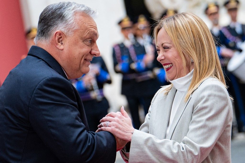 Orbán Viktor a pápai magánaudiencia után Giorgia Melonival is találkozott