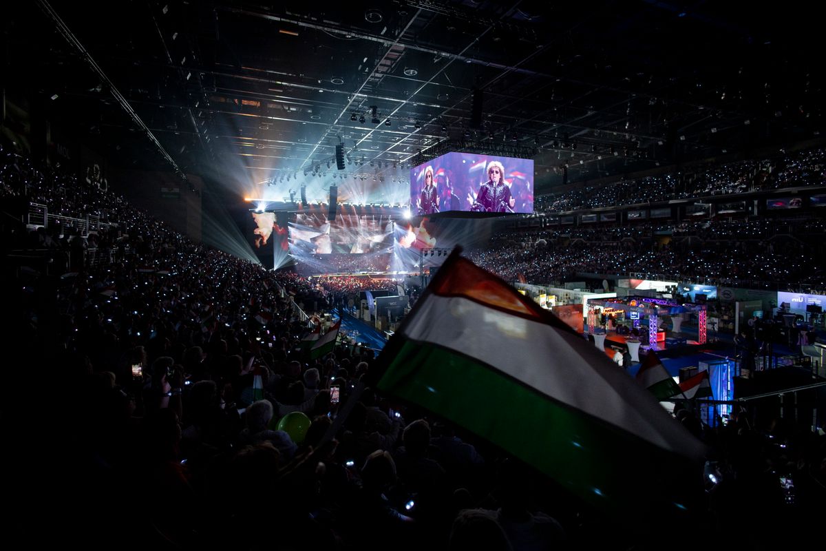 Budapest, 2025. szeptember 20.
A Miniszterelnöki Kommunikációs Főosztály által közreadott képen Demjén Ferenc koncertje a Digitális Polgári Körök (DPK) első országos találkozóján a Papp László Budapest Sportarénában 2025. szeptember 20-án.
MTI/Miniszterelnöki Kommunikációs Főosztály/Fischer Zoltán