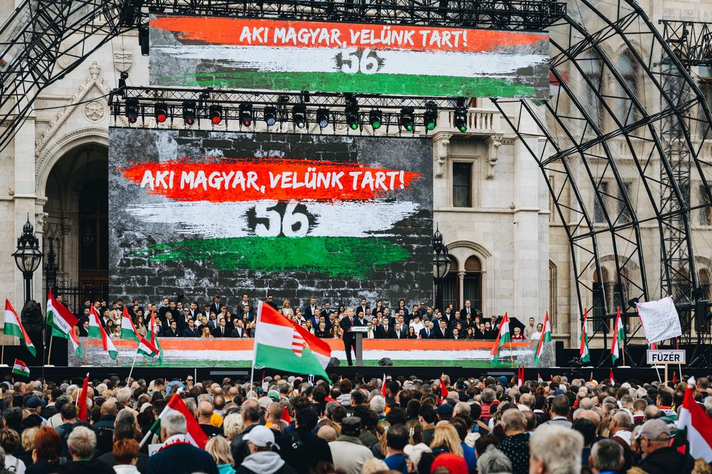 Kossuth tér október 23. 1956-os forradalom Orbán Viktor