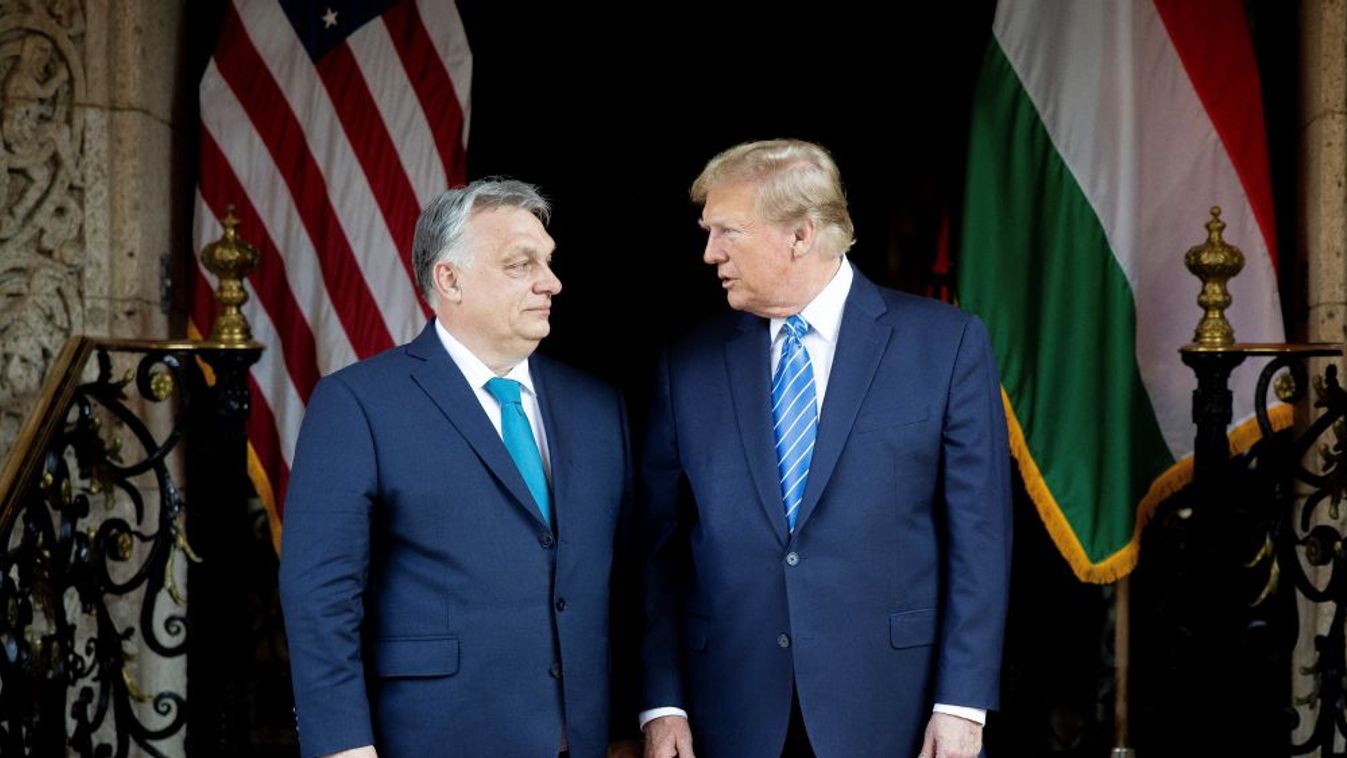 Orbán Viktor és Donald Trump (Fotó: AFP)