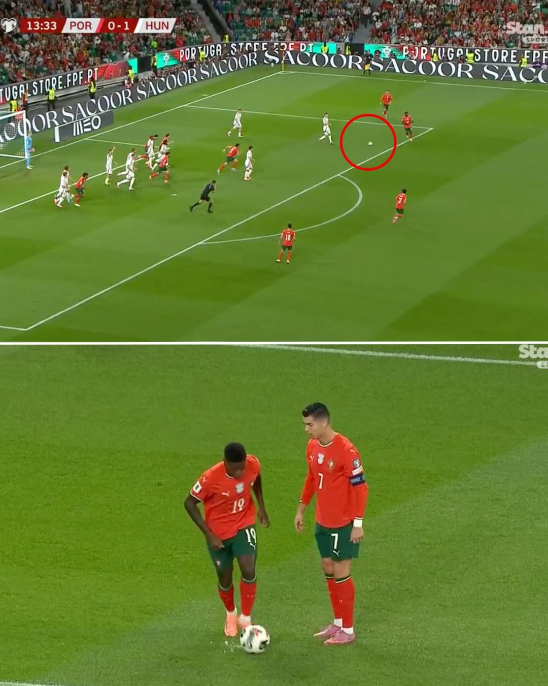 Ronaldo és Nuno Mendes ezt nagyon elronotta