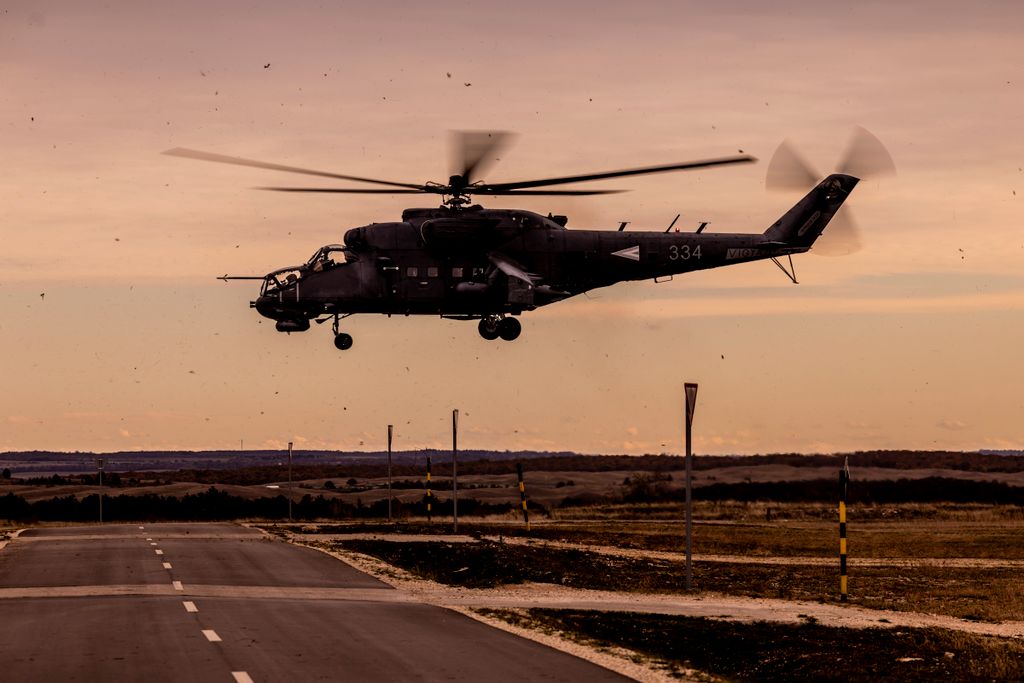 Mi-24 helikopteres lövészet Honvédség honvédelem