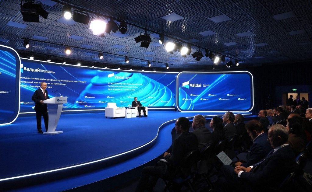 Putyin a magyaroknak is üzent (Fotó: AFP)