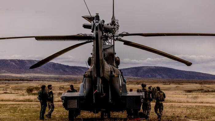 Mi-24 helikopteres lövészet Honvédség honvédelem