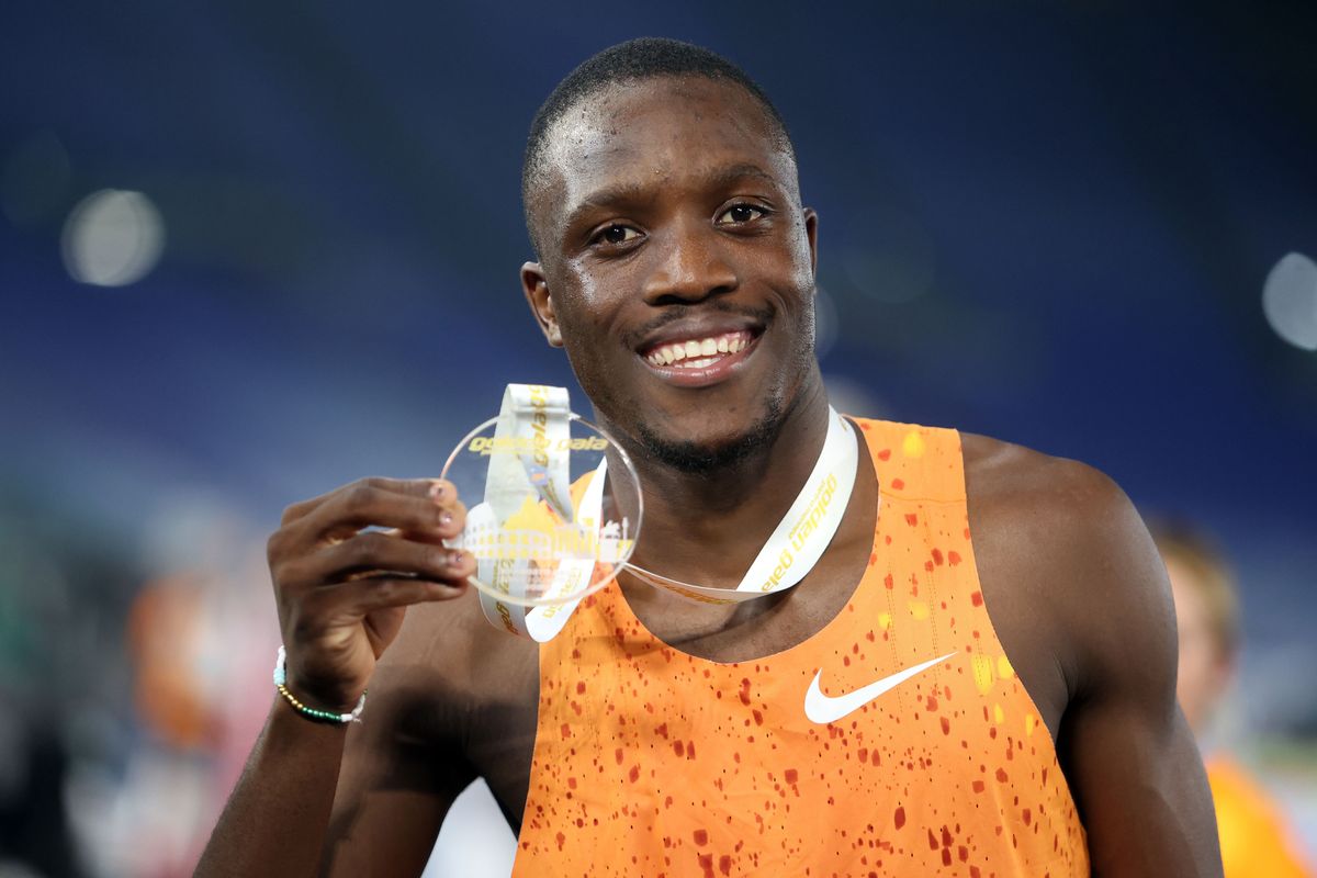 Rome: Rome, Italy 30.08.2024 : Letsile TEBOGO win 100M MEN inathletic competition Golden Gala Pietro Mennea Rome 2024 - Diamond League at Stadio Olimpico in Rome on August 30, 2024. (Credit Image: © Marco Iacobucci/IPA via ZUMA Press)