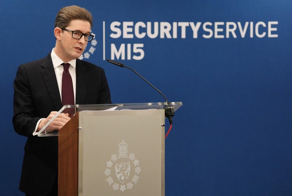Az MI5 főigazgatója, Sir Ken McCallum a kémek miatti frusztráltságáról beszélt egy sajtótájékoztatón