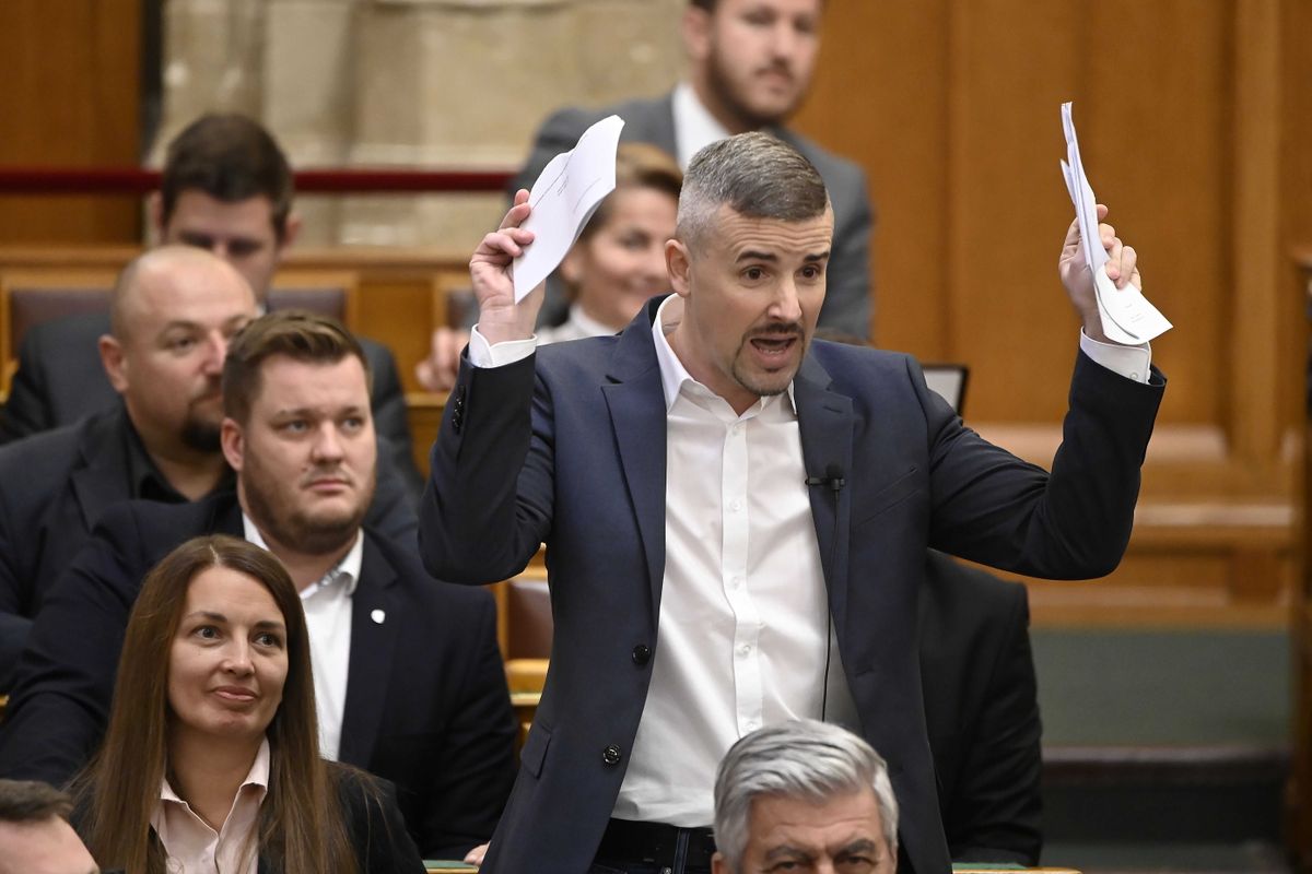 Jakab Péter hazugsággal próbálja hergelni követőit (Fotó: Kovács Tamás / MTI)