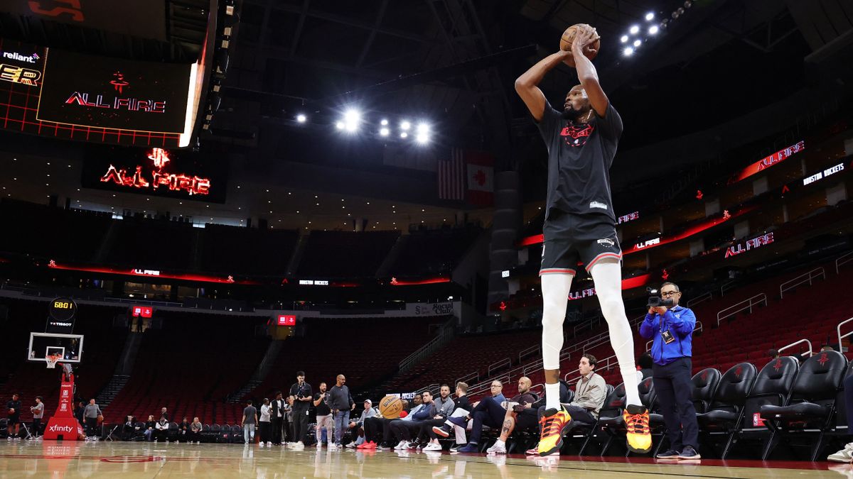 Kevin Durant készen áll, hogy győzelmekhez segítse a Houston Rockets csapatát. 
