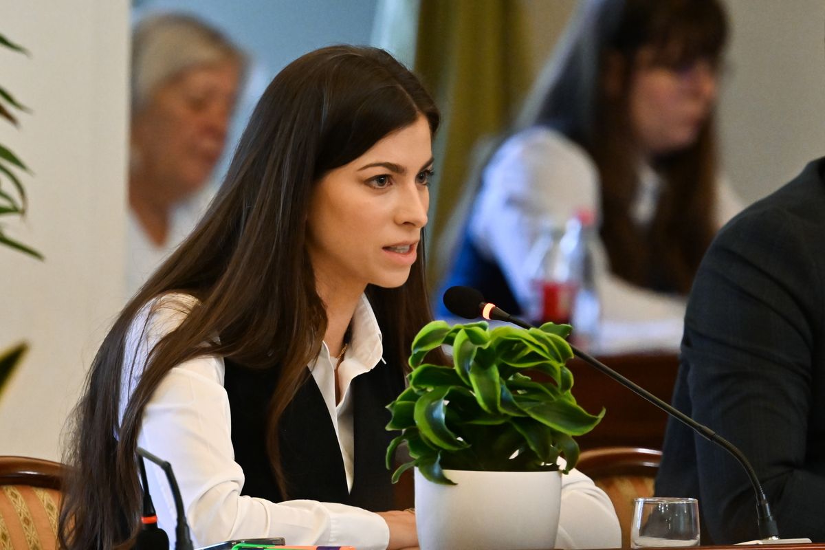 Szentkirályi Alexandra, a Fidesz fővárosi frakcióvezetője minden fővárosi céget át akar világítani (Fotó: Illyés Tibor/MTI)