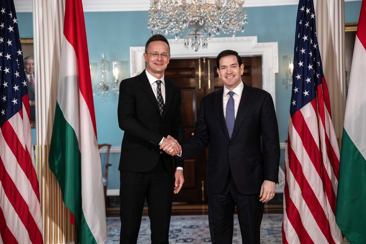 Szijjártó Péter Marco Rubioval tárgyalt Fotó: - / MTI/KKM