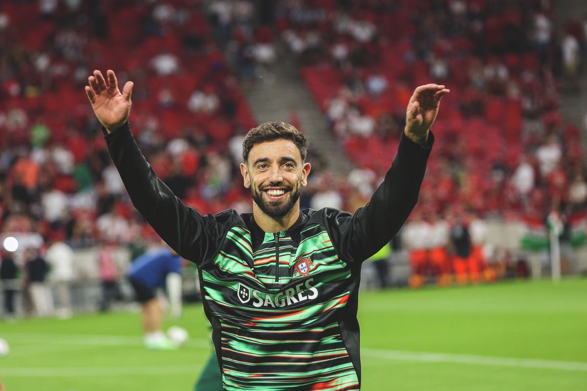 20250909 Budapest 
Magyarország - Portugália férfi labdarúgás, VB selejtező mérkőzés
Fotó: Csapó Balázs CSB
Kisalföld
képen: #8 Bruno Fernandes