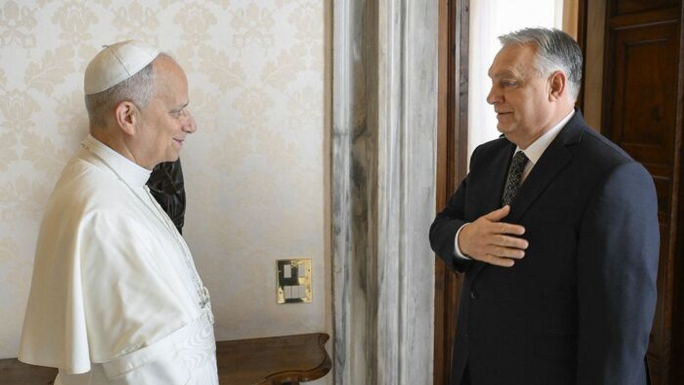 Hungarian Prime Minister Viktor Orban and Pope Leo XIV (Photo: AFP)
