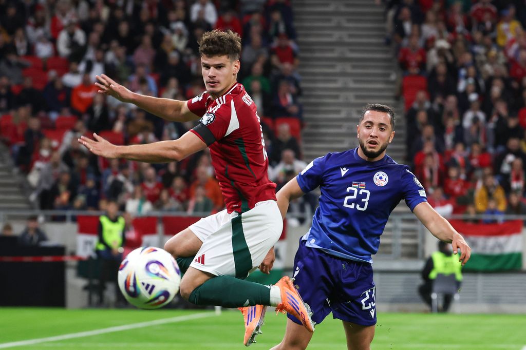 Magyarország - Örményország VB selejtező a Puskás Arénában, magyar válogatott mérkőzés,  Tóth Balázs kapus, Szoboszlai Dominik