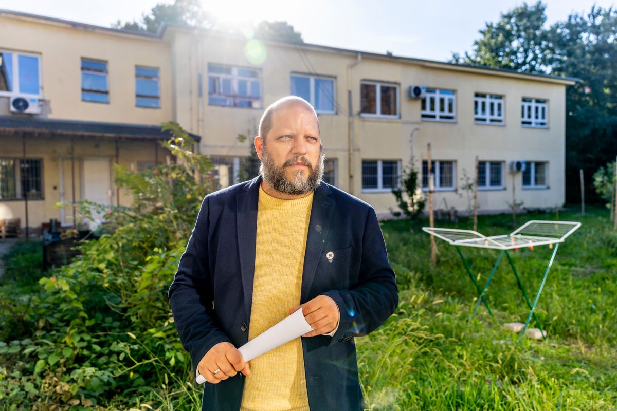 Budapesti Módszertani Szociális Központ. Hajléktalanszálló a Kőbányai út 22. szám alatt.
2025.10.03 Budapest
Fotó: Csudai Sándor

A képen: Zakar Gergely igazgató