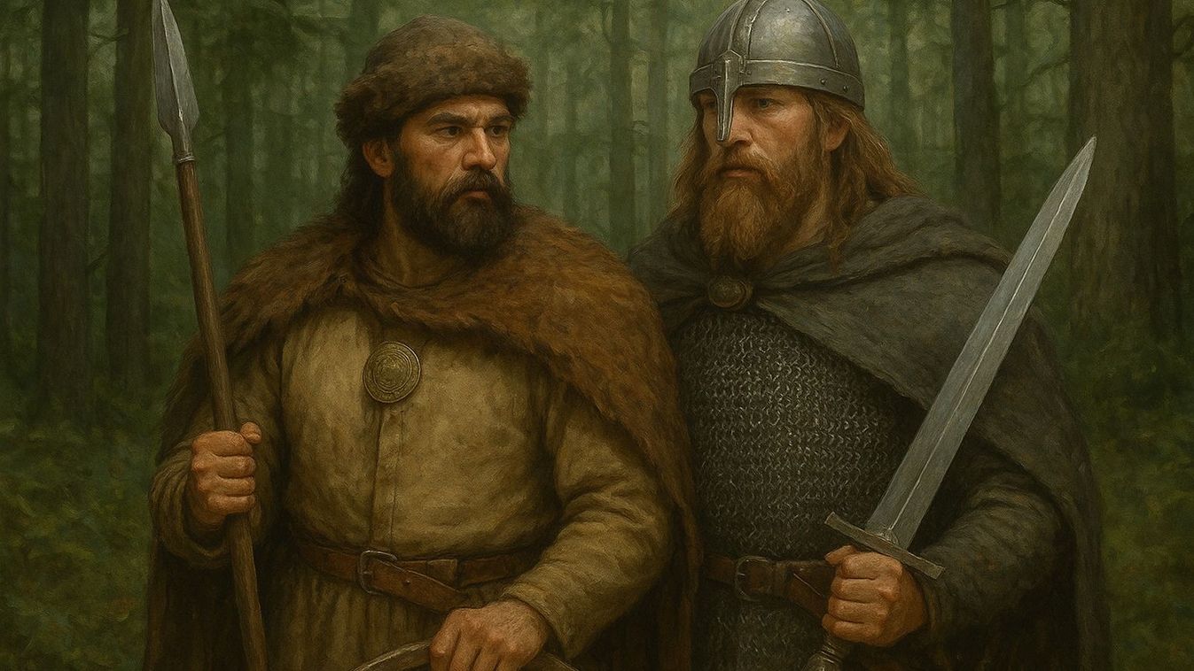 Viking és magyar harcos.