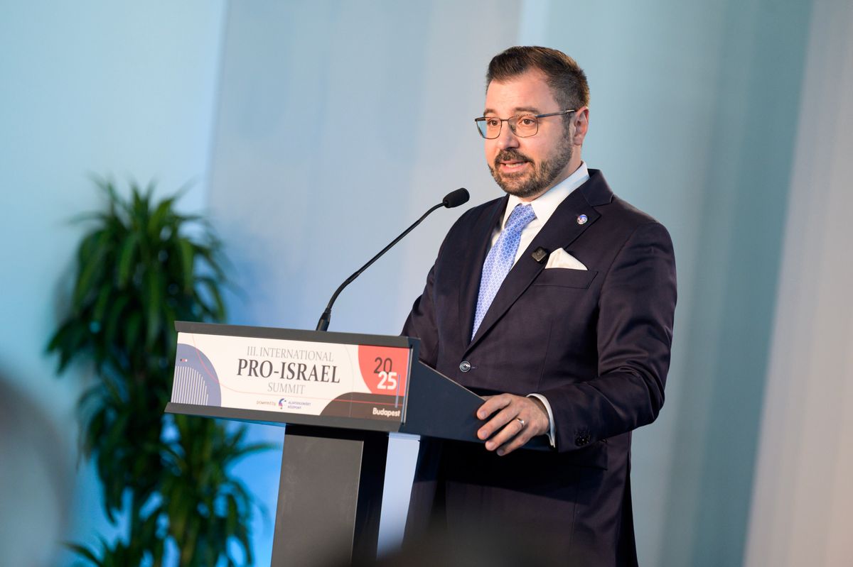 Szánthó Miklós a III. International Pro-Israel Summit budapesti konferencián
