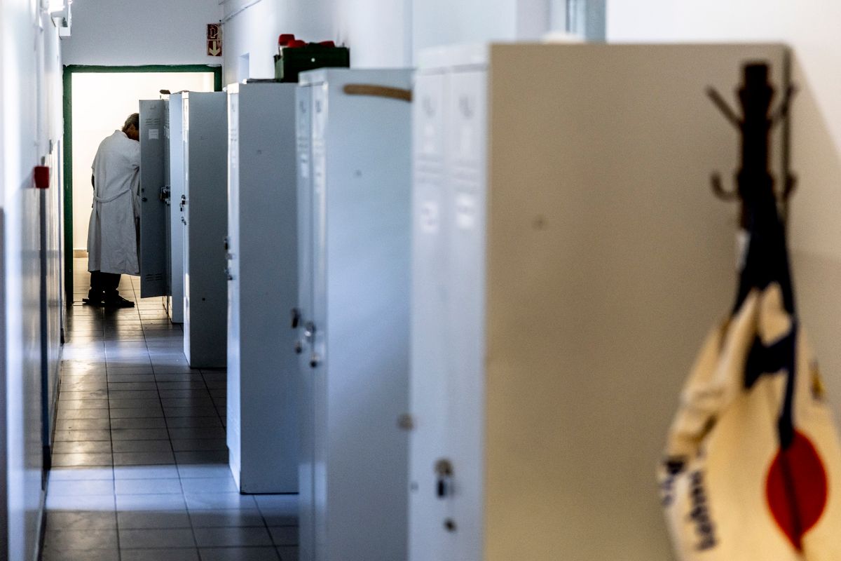Budapesti Módszertani Szociális Központ. Hajléktalanszálló a Kőbányai út 22. szám alatt.
2025.10.03 Budapest
Fotó: Csudai Sándor