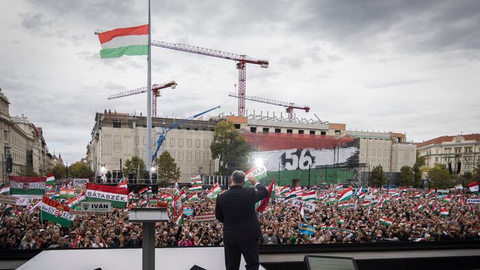 Kossuth tér október 23. 1956-os forradalom Orbán Viktor