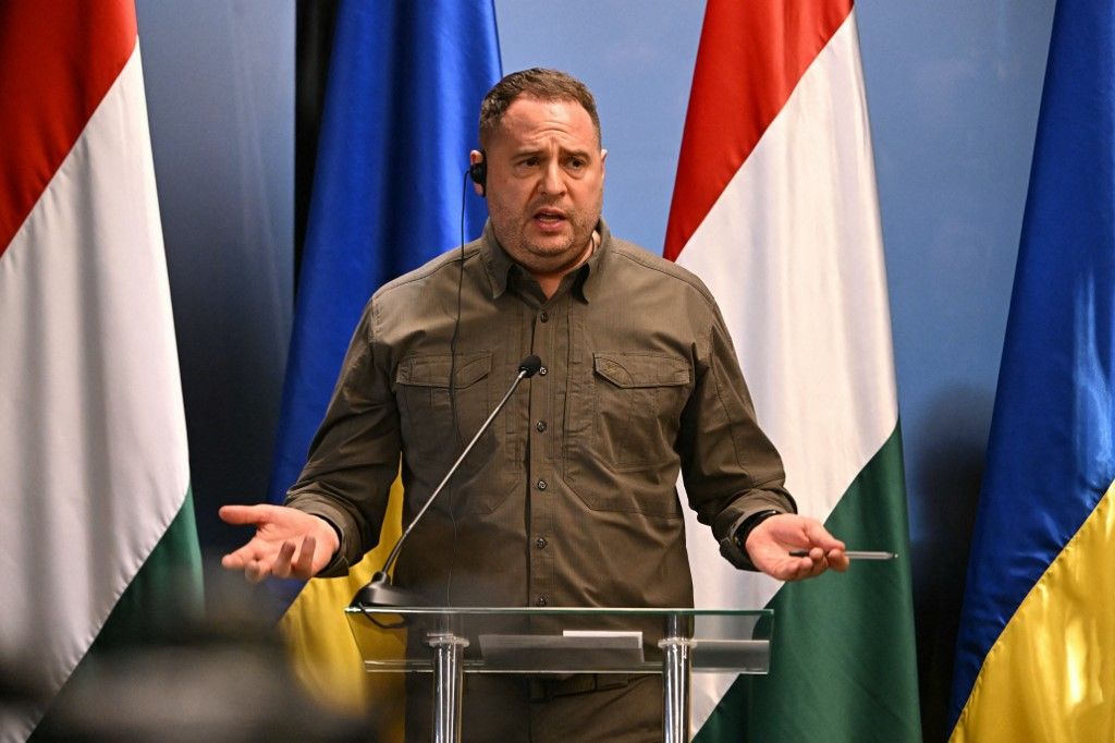 Aandrij Jermak: Ukrajna és szövetségesei közösen dolgoznak ki egy béketervet (Fotó: ATTILA KISBENEDEK / AFP)