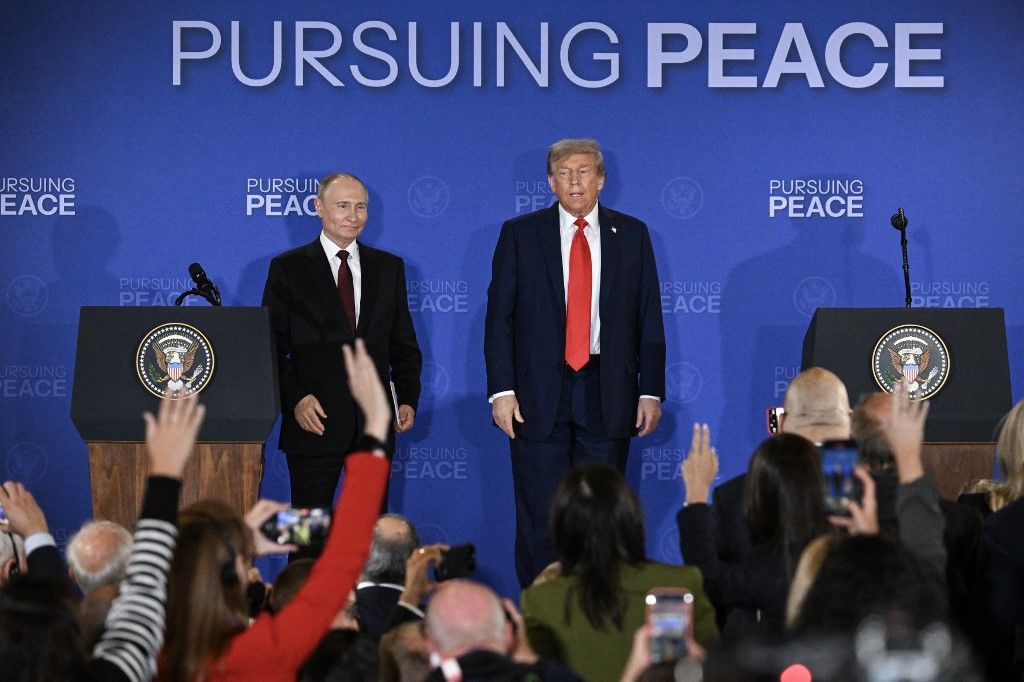 Budapesti békecsúcs: Donald Trump közölte, hogy Vlagyimir Putyinnal tartandó második csúcstalálkozóját a magyar fővárosban rendezik meg (Fotó: DREW ANGERER / AFP)