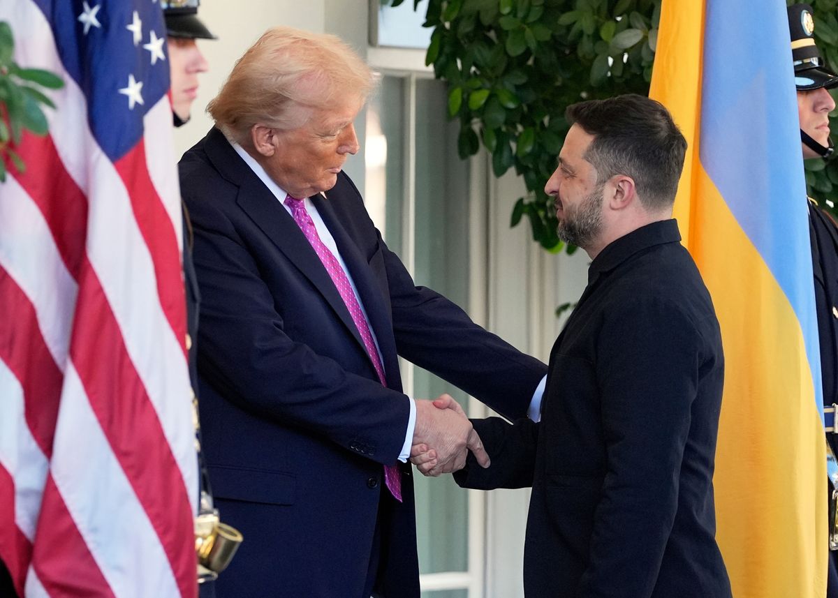 Donald Trump amerikai és Volodimir Zelenszkij ukrán elnök