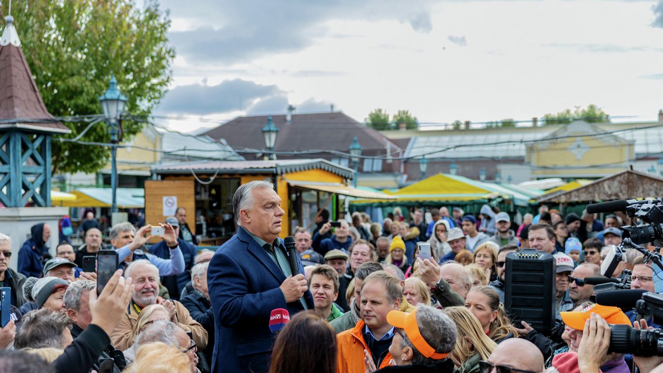 A pesterzsébeti piacon járt Orbán Viktor, elindult a háború elleni aláírásgyűjtés
Fidesz választási kampány