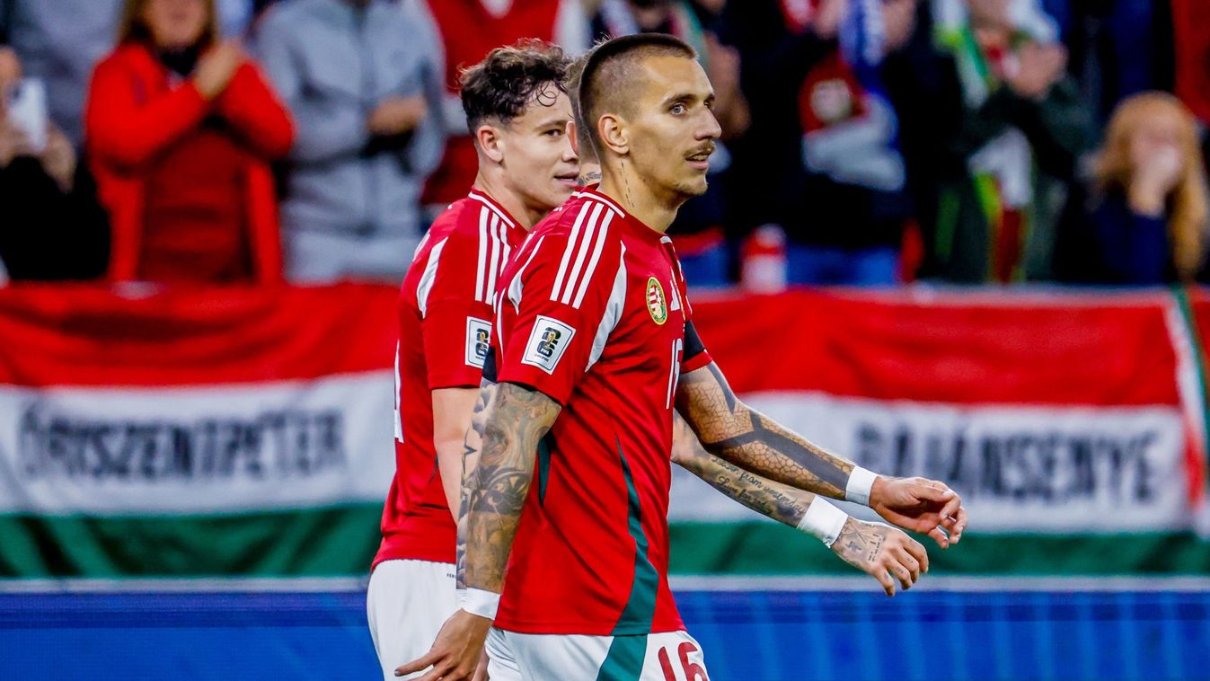 Magyarország - Örményország VB selejtező a Puskás Arénában, magyar válogatott mérkőzés, Lukács Dániel gól, gólöröm