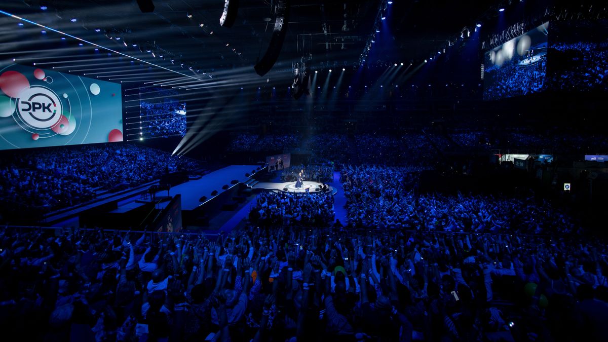 Budapest, 2025. szeptember 20.
A Miniszterelnöki Kommunikációs Főosztály által közreadott képen a Digitális Polgári Körök (DPK) első országos találkozója a Papp László Budapest Sportarénában 2025. szeptember 20-án.
MTI/Miniszterelnöki Kommunikációs Főosztály/Fischer Zoltán