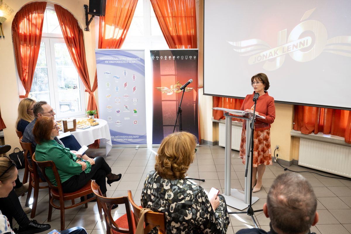 Altorjai Anita, a Duna Médiaszolgáltató vezérigazgatója (Fotó: Szigetváry Zsolt/MTI)