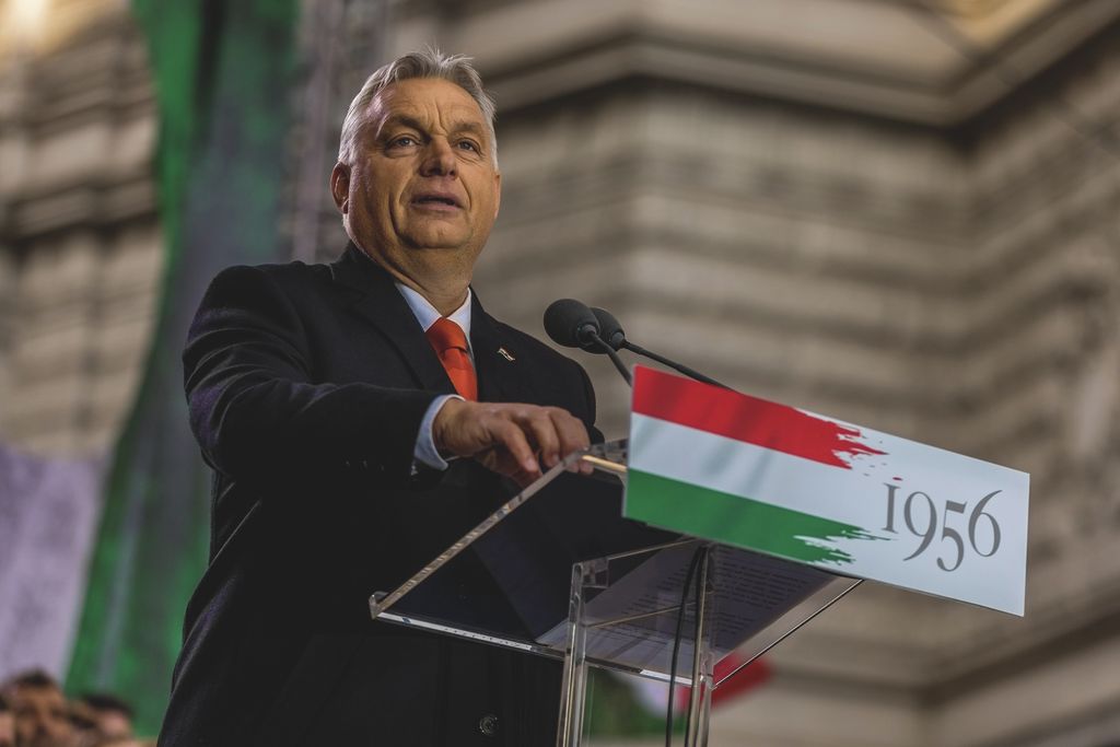 2021.10.23_Budapest Békemenet képen Orbán Viktor  Fotó : Markovics Gábor Ripost