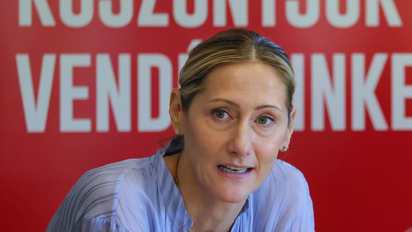Pálinger Katalin 
Budapest 20251007 Kézilabda 2025 Magyar Kézilabda Szövetség MKSZ Kézikedd kerekasztal beszélgetés Fotó Szabó Miklós Nemzeti Sport Pálinger Katalin