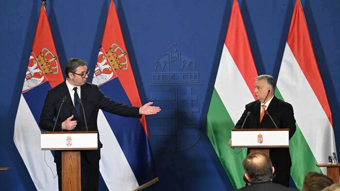 Hungarian Prime Minister Viktor Orban and Serbian President Aleksandar Vucic (Photo: AFP)