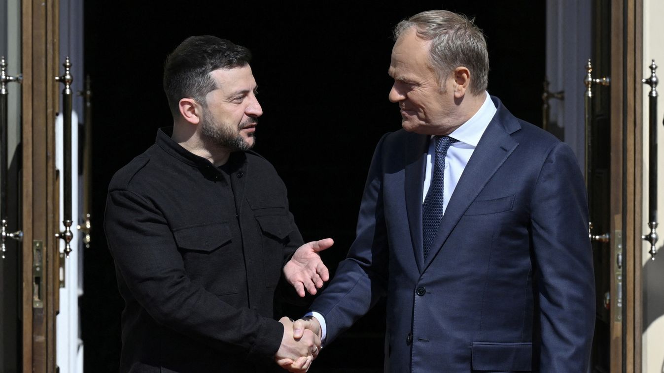 Volodimir Zelenszkij és Donald Tusk