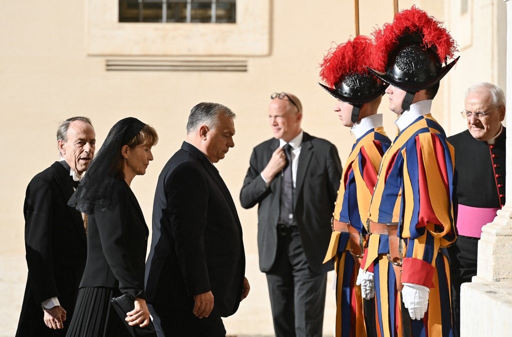 Orbán Viktor a Vatikánba látogatott (Fotó: ISABELLA BONOTTO / ANADOLU)