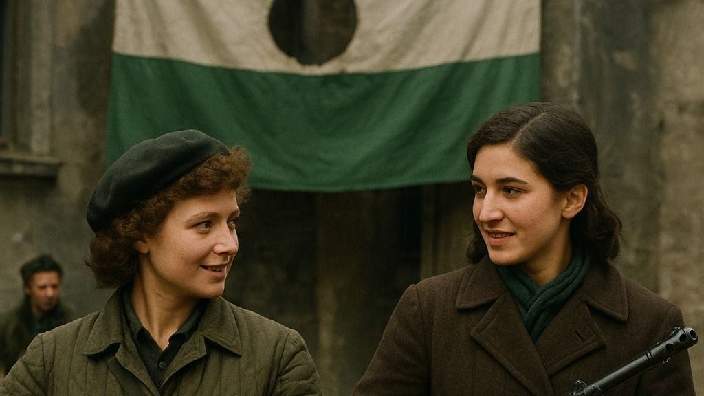 Nők a Corvin-közben 1956-ban.