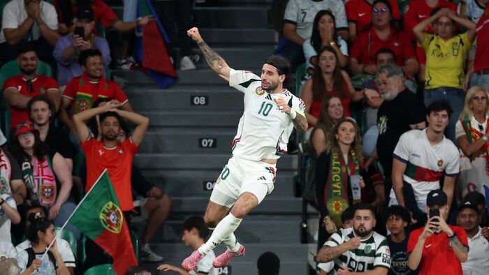 Szoboszlai Dominik csodás góllal egyenlített 2-2-re a portugál-magyar vb-selejtezőn