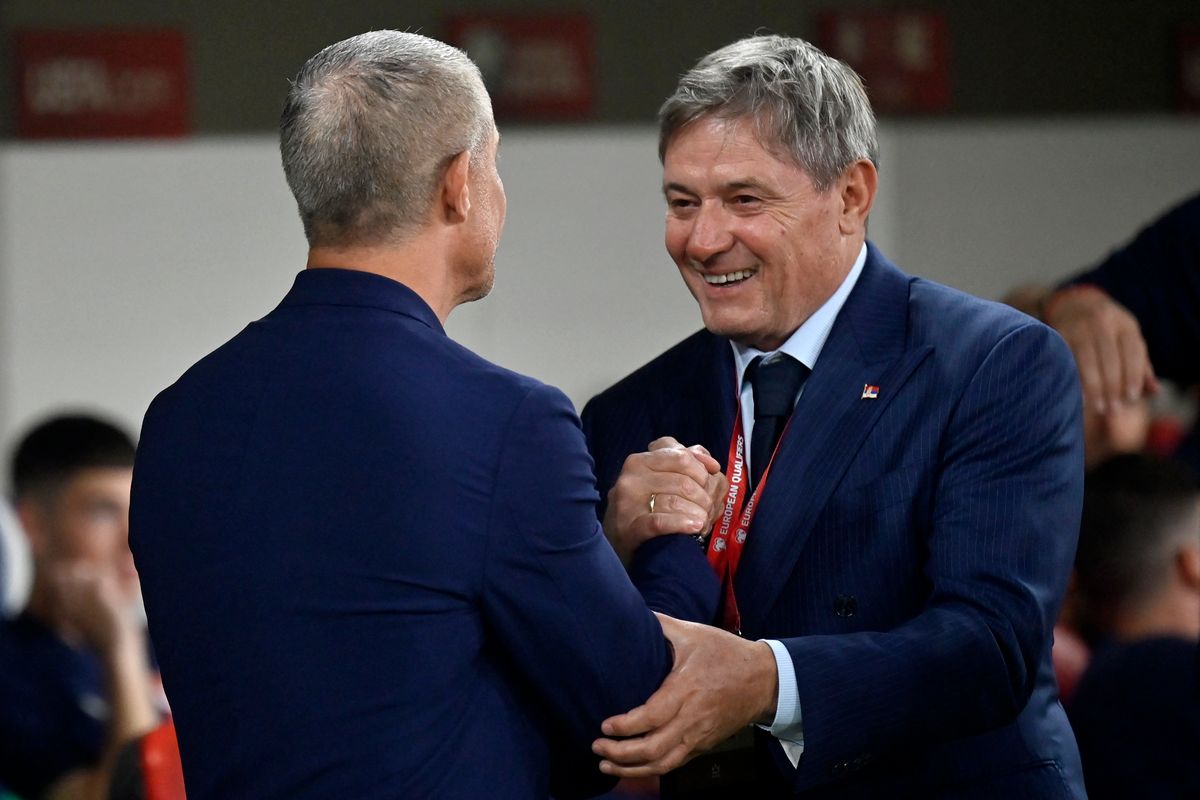 A szerb kapitány a meccs előtt még mosolyogv rázott kezet az ellenfelet irányító Sylvinhóval