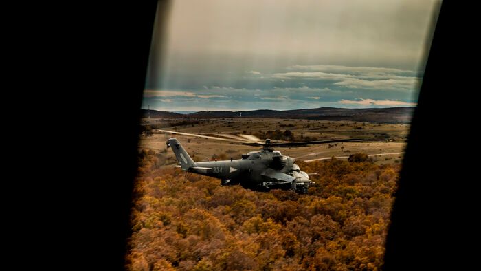 Mi-24 helikopteres lövészet Honvédség honvédelem