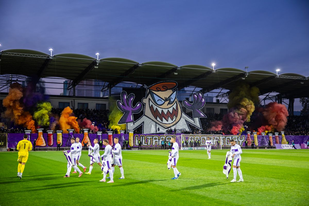 Az Újpest szurkolói ezzel az élőképpel tüzelték játékosaikat a derbi előtt
