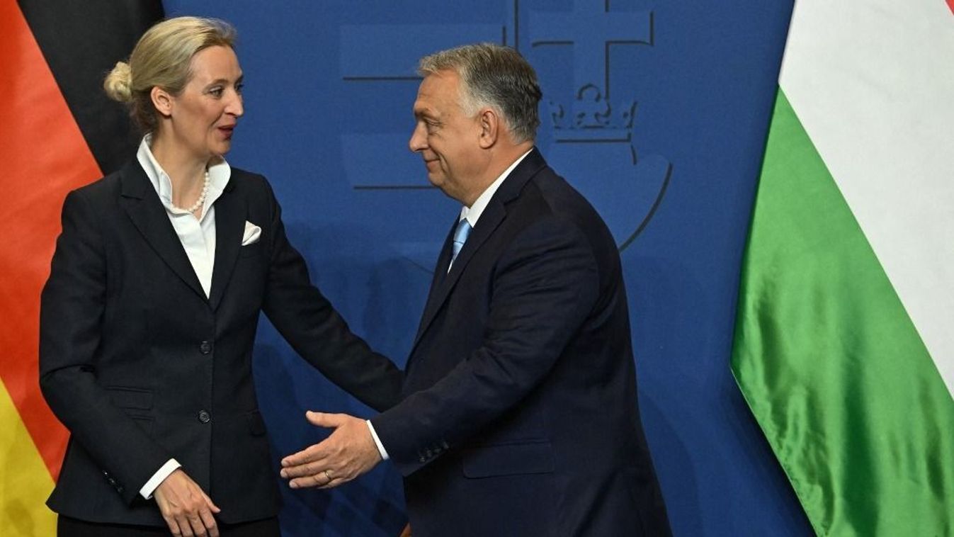 Alice Weidel és Orbán Viktor